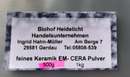 MikroVeda Keramikpulver für Böden 500g Beutel