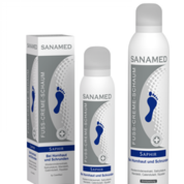 Sanamed Fuß-Creme-Schaum Saphir 150ml