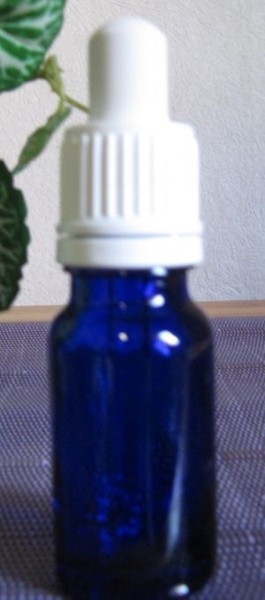 Blauglasflasche mit Pipette 10 ml