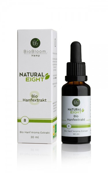 Bio Hanftropfen Raw & Natural 8% CBD CBDa 30 ml Flasche