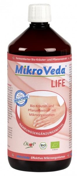 MikroVeda Life Bio-Kraeuter-u.Pflanzenextrakt 1 Liter Flasche