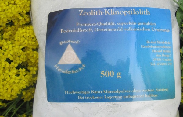 Zeolith feinst vermahlen 500 g Nachfüllbeutel