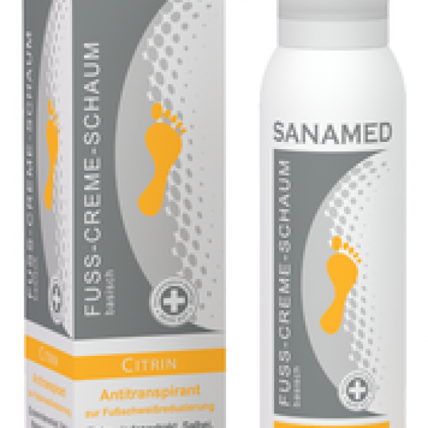 Sanamed Fuß-Creme Schaum Citrin 150ml