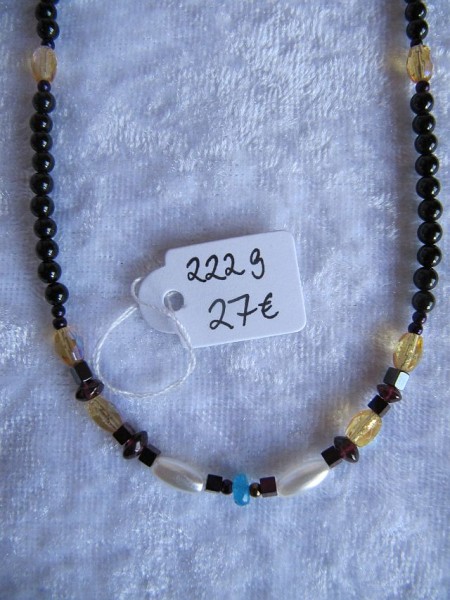 Kette Onyx schwarz