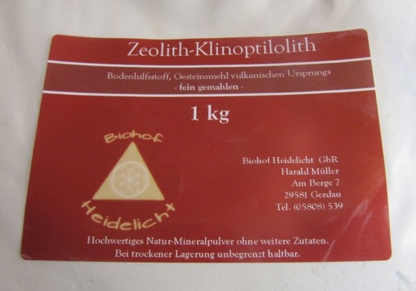 Zeolith fein 1 kg Beutel